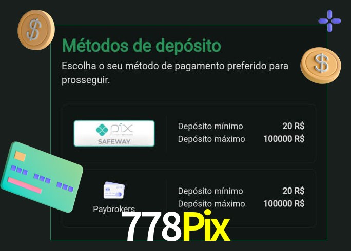 O cassino 778Pix oferece uma grande variedade de métodos de pagamento